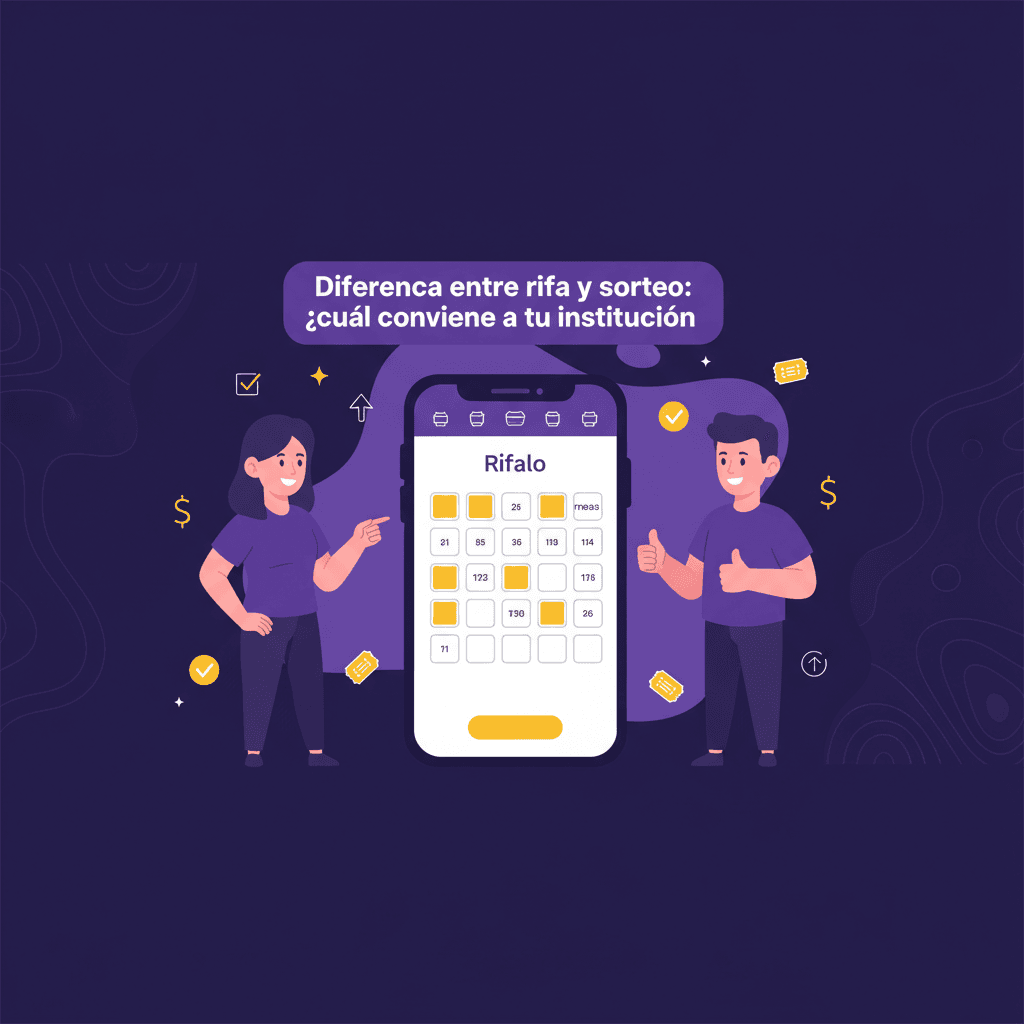 Diferencia entre rifa y sorteo: ¿cuál conviene a tu institución?