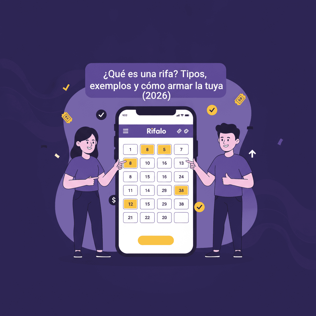 ¿Qué es una rifa? Tipos, ejemplos y cómo armar la tuya (2026)