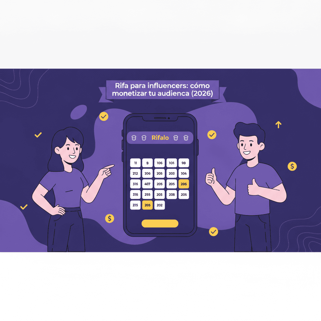 Rifa para influencers: cómo monetizar tu audiencia (2026)